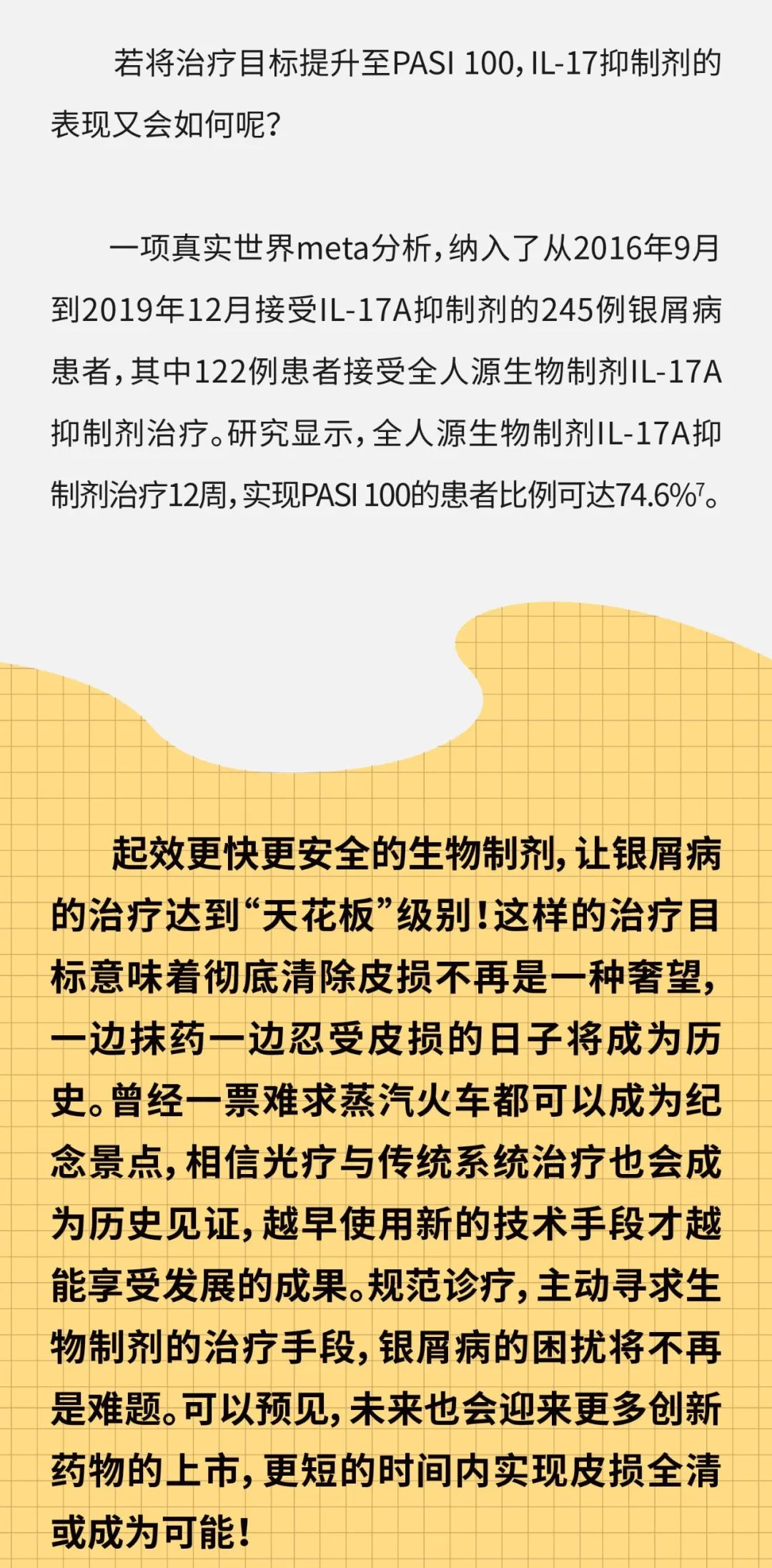 银屑病究竟应该治到什么地步？我现在这样应该满意吗？