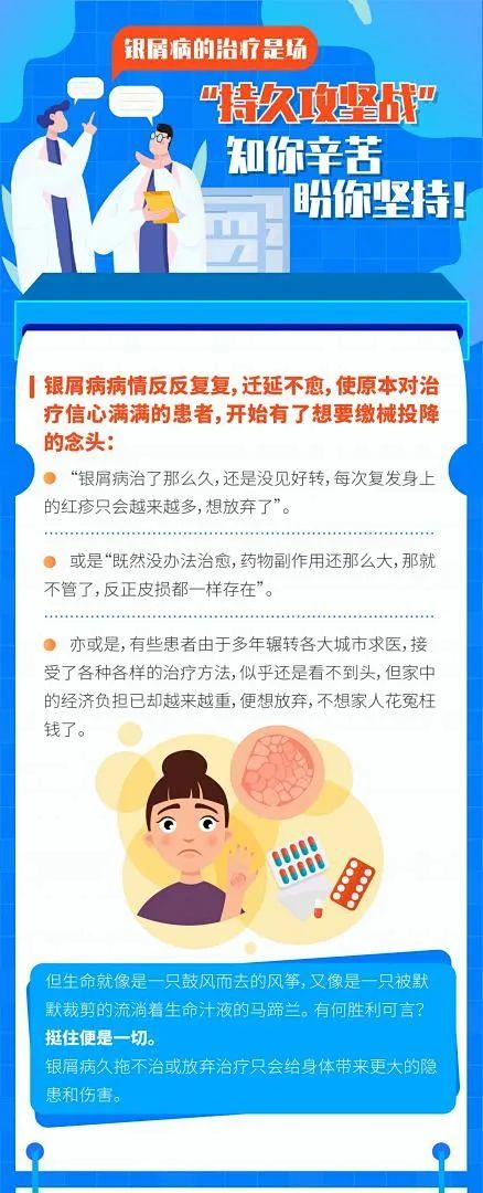 银屑病的治疗是场 “持久攻坚战”，知你辛苦，盼你坚持！